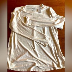Soft Long Sleeve Women's Tee - White